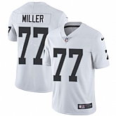 Nike Men & Women & Youth Raiders 77 Kolton Miller White NFL Vapor Untouchable Limited Jersey,baseball caps,new era cap wholesale,wholesale hats